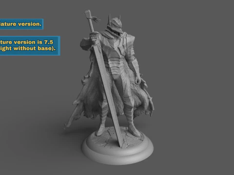 ベルセルク ガッツ 狂戦士の甲冑 3Dプリントモデル