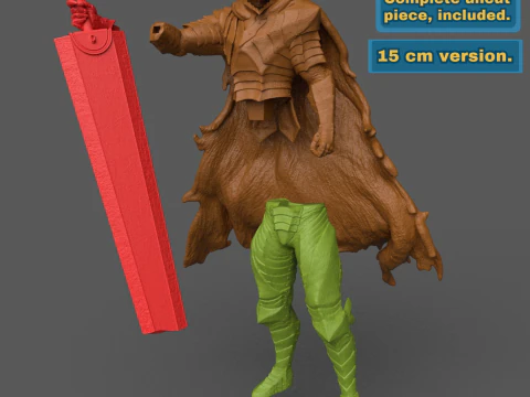 ベルセルク ガッツ 狂戦士の甲冑 3Dプリントモデル