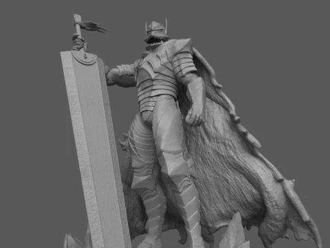 ベルセルク ガッツ 狂戦士の甲冑 3Dプリントモデル