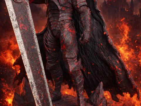 ベルセルク ガッツ 狂戦士の甲冑 3Dプリントモデル