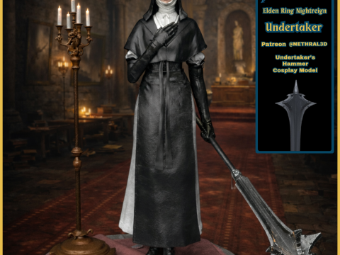 Elden Ring Nightreign Undertaker 3D Print Model