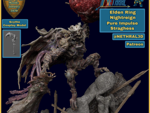 Elden Ring Nightreign Pure Impulse Straghess 3D Druckmodell