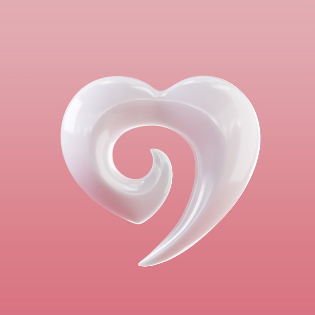 Heart-shaped pendant Modelo de Impressão 3D .c4d .max .obj .3ds .fbx .stl .blend 
