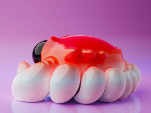 Pot de fleur de crabe ou jolie figurine Modèles 3D en vedette