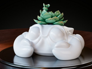 Crab flower pot or cute figurine 3D Print Model