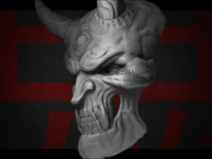 Hannya Oni mask 3D 打印模型