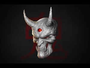 Hannya Oni mask 3D Print Model