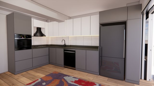 Kitchen model 3D 모델 .c4d .max .obj .3ds .fbx .stl .blend 