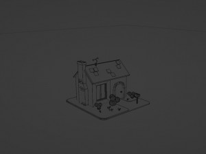 Minimalistic house 3D 3D 模型