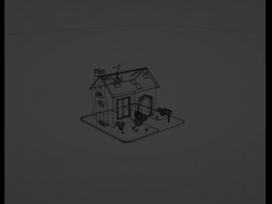 Minimalistic house 3D 3D 模型