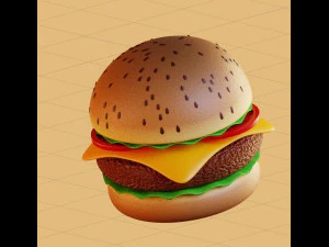 Burger 3D Model