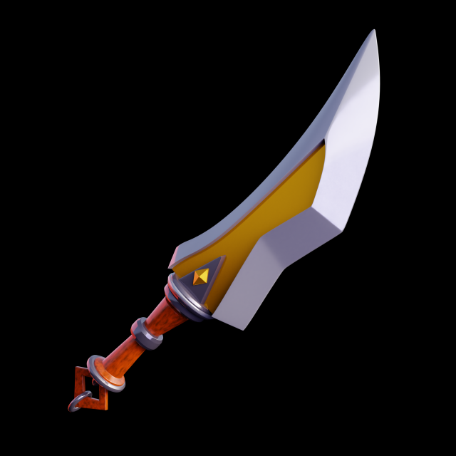 Sword 3D Model .c4d .max .obj .3ds .fbx .stl .blend 