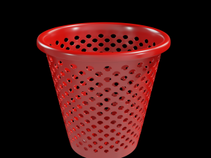 Plastic trash can 3Dモデル