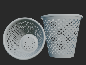 Plastic trash can 3Dモデル