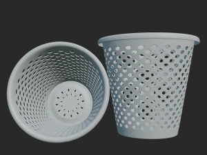Plastic trash can 3D Model