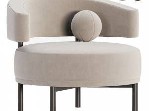 Bonaldo Neuilly Lounge Armchair Modelo 3D