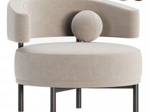 Bonaldo Neuilly Lounge Armchair 3D Model