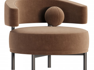 Bonaldo Neuilly Lounge Armchair 3D Модель
