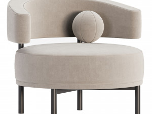 Bonaldo Neuilly Lounge Armchair 3D Модель