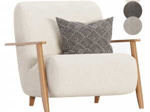 Meghan armchair Modello 3D
