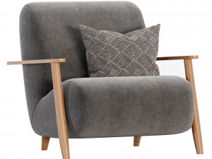 Meghan armchair Modello 3D