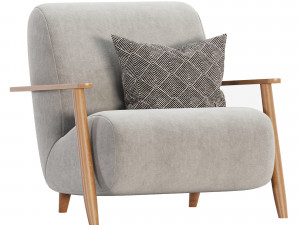 Meghan armchair Modello 3D