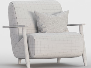 Meghan armchair Modello 3D