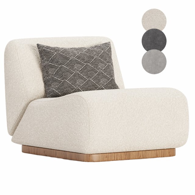 Rotondo Fireside Chair 3D Модель .c4d .max .obj .3ds .fbx .stl .blend 