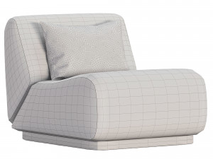 Rotondo Fireside Chair 3D Модель