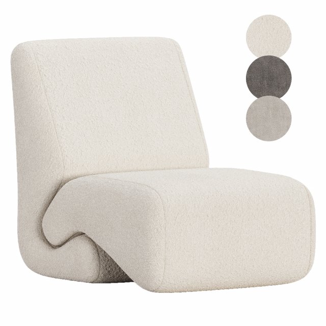 Pair Ivan Matusik lounge chairs 3D Model .c4d .max .obj .3ds .fbx .stl .blend 