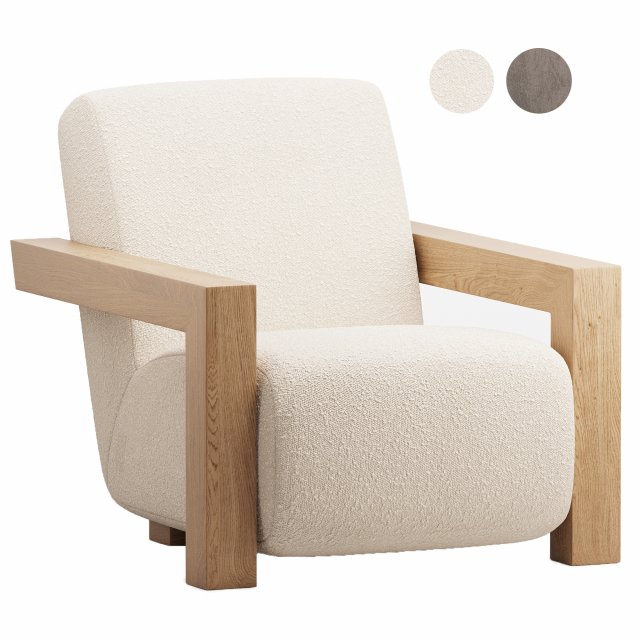 Archer Chair 3D Модель .c4d .max .obj .3ds .fbx .stl .blend 