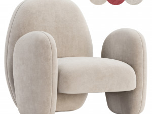 Fulu Armchair by Nobonobo 3D Model