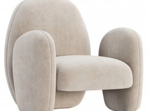 Fulu Armchair by Nobonobo 3D Model