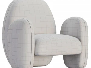 Fulu Armchair by Nobonobo 3D Model