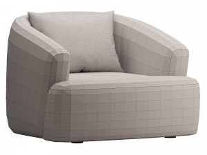 Boucle Sessel Sofia 3D Model