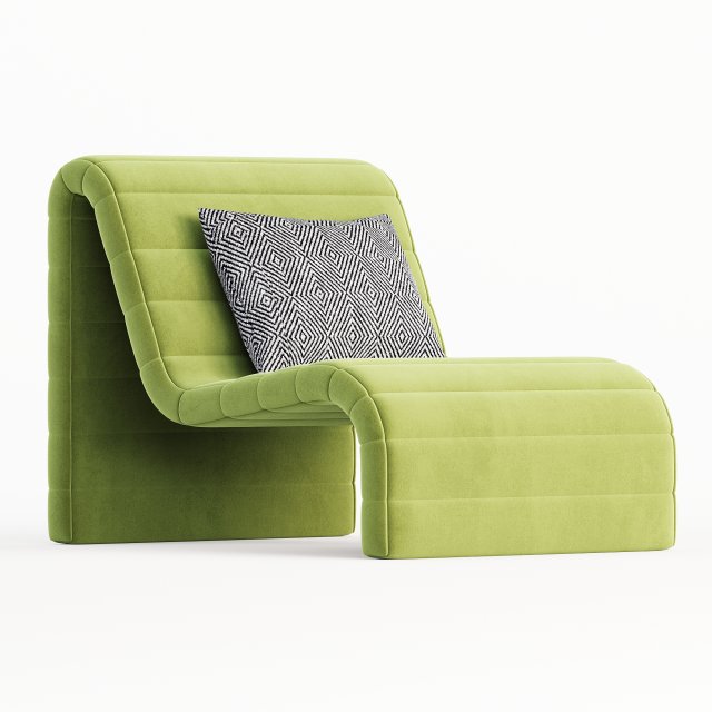 Zurich Occasional Chair Modello 3D .c4d .max .obj .3ds .fbx .stl .blend