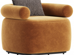 Huggy Swivel Armchair 3D Model