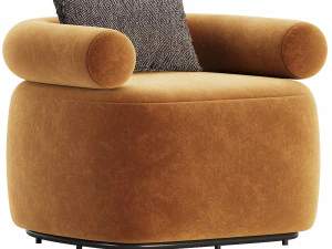 Huggy Swivel Armchair 3D Model