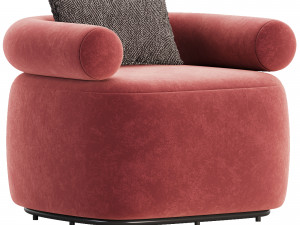 Huggy Swivel Armchair 3D Model