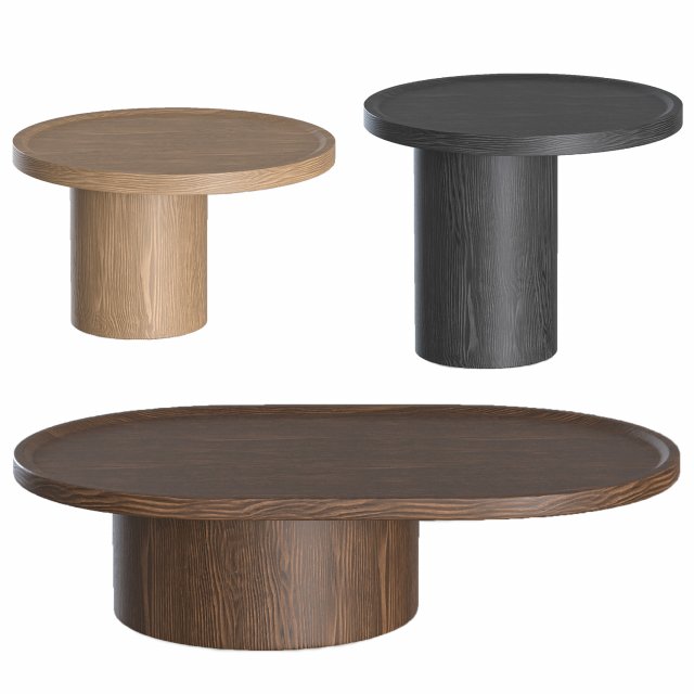 Molteni LOUISA Table 3D Model .c4d .max .obj .3ds .fbx .stl .blend 