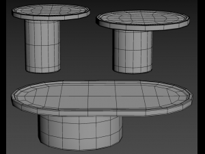 Molteni LOUISA Table 3D Model