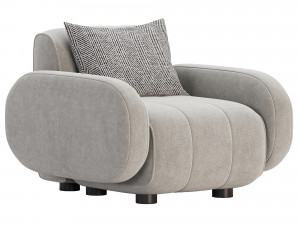 Jonathan Adler Brigitte Club Chair Model 3D