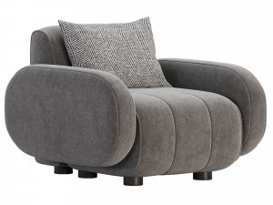 Jonathan Adler Brigitte Club Chair Model 3D