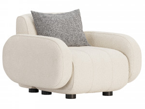 Jonathan Adler Brigitte Club Chair Model 3D