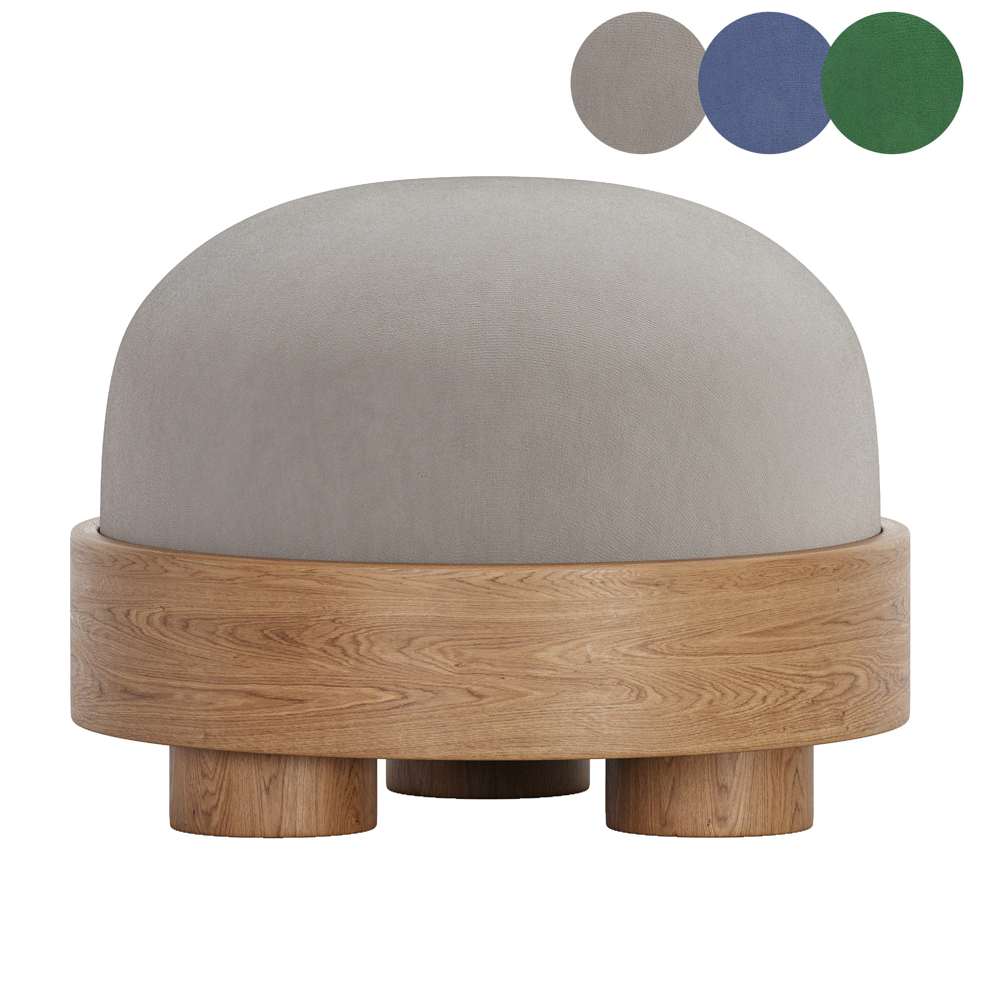 MINIMALIST OTTOMAN POUFS 3D Model .c4d .max .obj .3ds .fbx .stl .blend