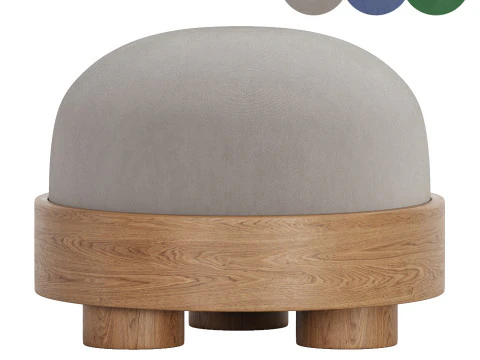 MINIMALIST OTTOMAN POUFS 3D Model