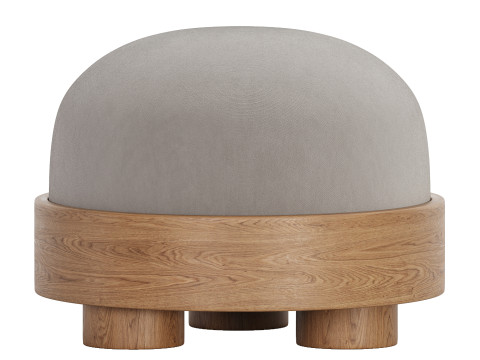 MINIMALIST OTTOMAN POUFS 3D Model