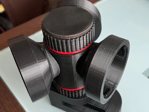 Porta lentes trilens ef-efs para objetivos canon Modelo 3D