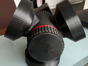 Trilens lens holder ef-efs for canon objectives 3D Model