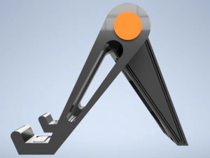 PRINTABLE PHONE HOLDER - FOLDABLE CELL PHONE HOLDER 3D Print Model